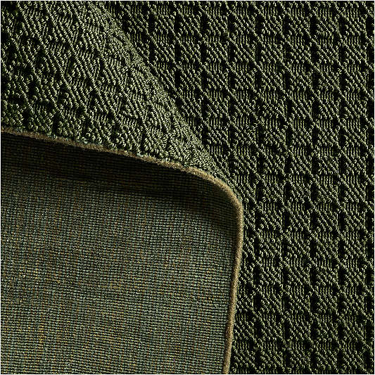 Porto Performance Green Handwoven Rug Swatch 12"x18"