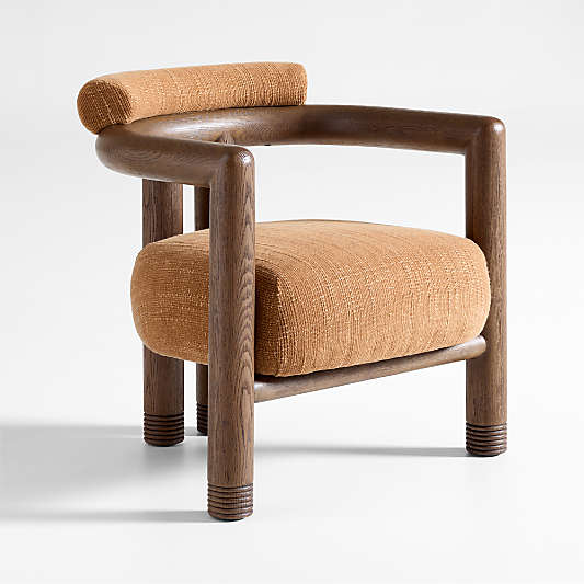 Porto Wood Frame Accent Chair