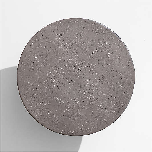 Posada 36" Grey Round Concrete Outdoor Coffee Table