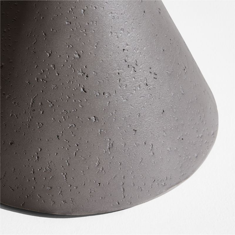 Posada 13" Grey Round Concrete Outdoor Side Table - image 8 of 9