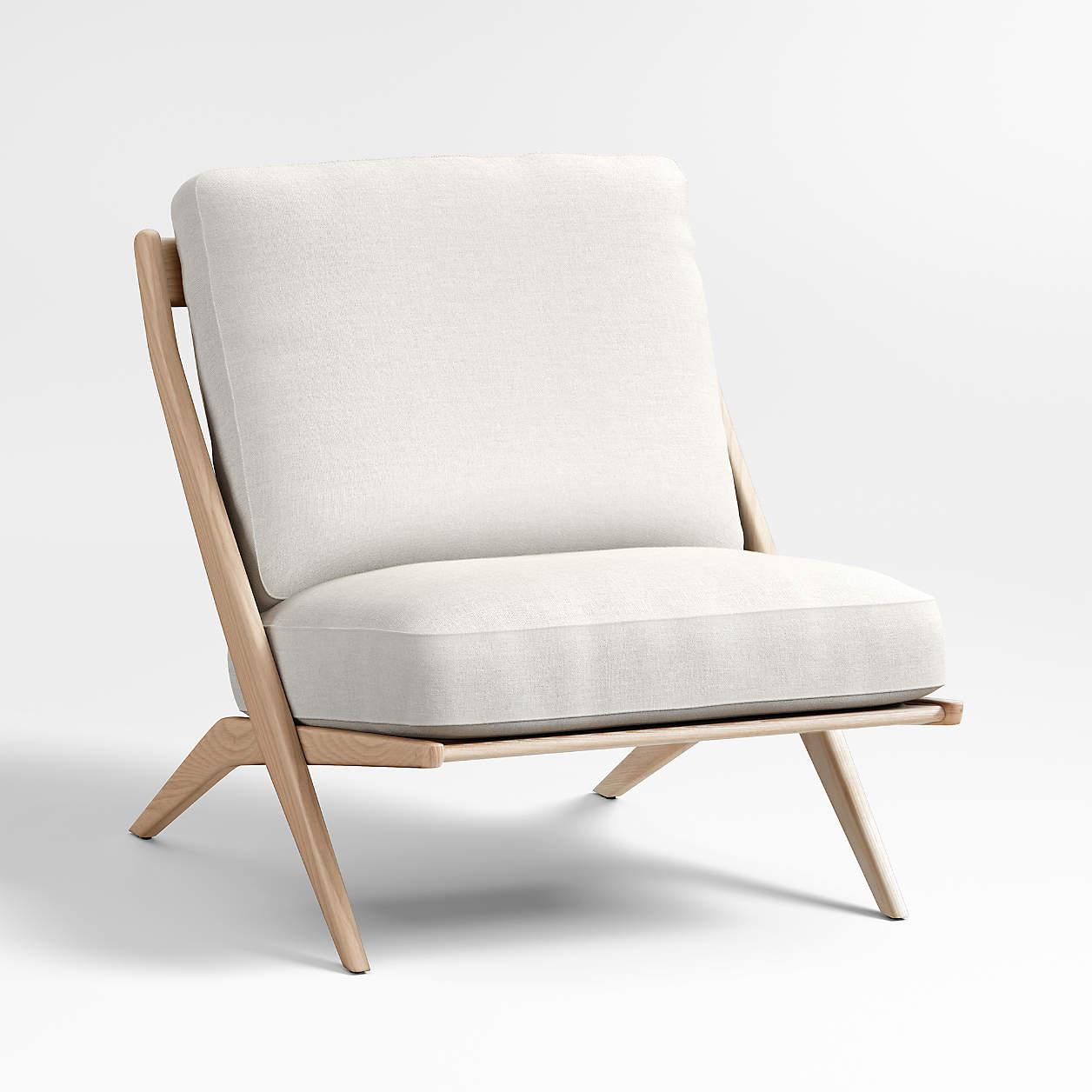 Pose Natural Accent Chair + Reviews Crate & Barrel