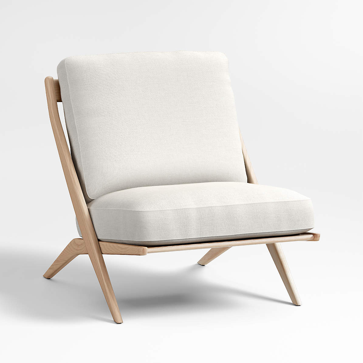 Pose Natural Accent Chair Crate And Barrel