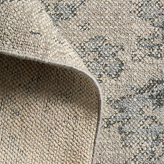 Positano Performance Traditional Blue Handknotted Area Rug 6'x9'