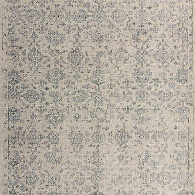Positano Performance Traditional Blue Handknotted Area Rug 6'x9'