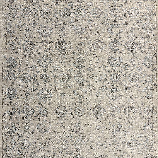 Positano Performance Traditional Blue Handknotted Area Rug 8'x10'
