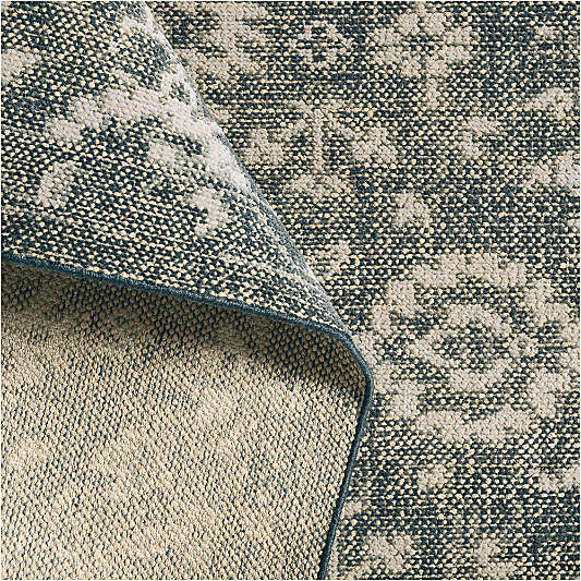 Positano Performance Traditional Grey Handknotted Area Rug 10'x14'