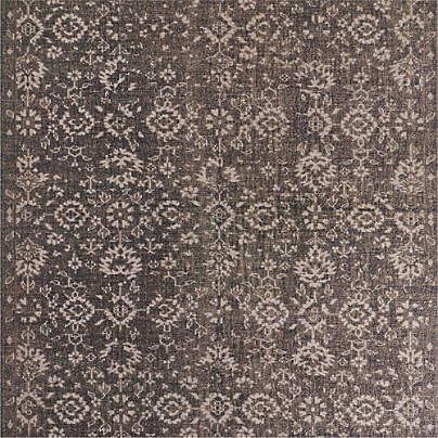 Positano Performance Traditional Grey Handknotted Area Rug 6'x9'