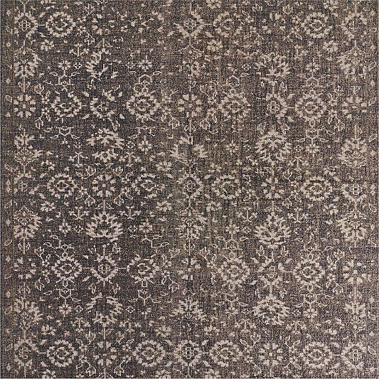 Positano Performance Traditional Grey Handknotted Area Rug