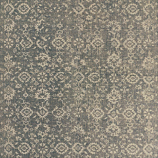 Positano Performance Traditional Grey Handknotted Area Rug