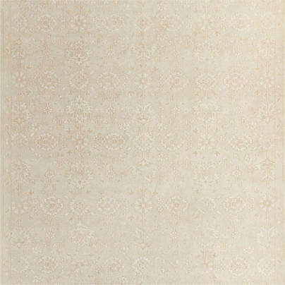 Positano Performance Traditional Ivory Handknotted Area Rug 6'x9'