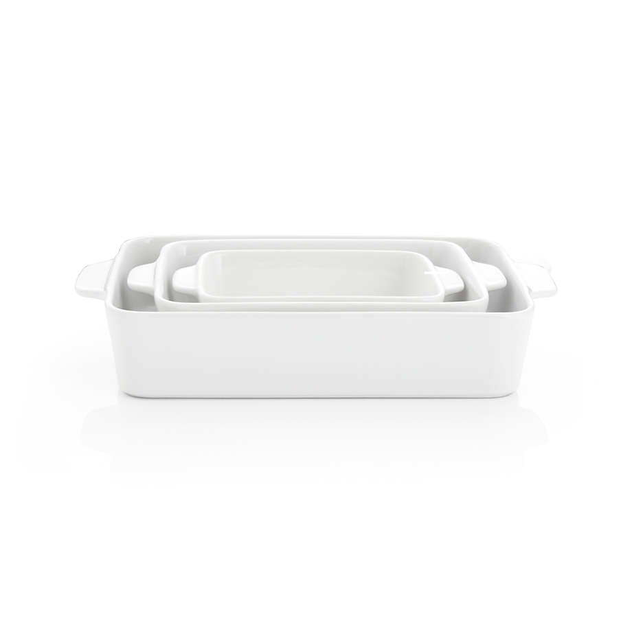 White Baking Dish Set of 3 + Reviews