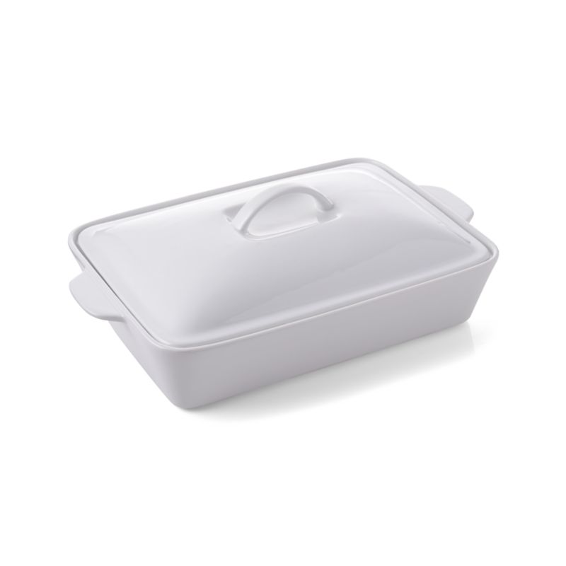 Potluck White Covered Baking Dish + Reviews