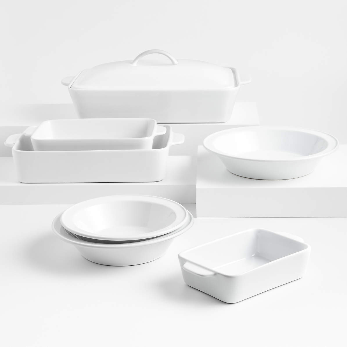 Potluck 7-Piece White Bakeware Set + Reviews