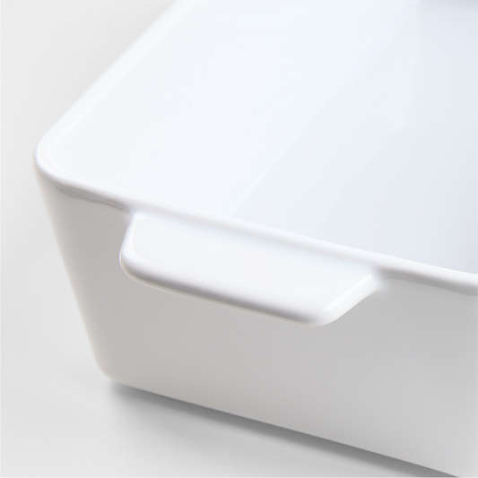 Potluck White Ceramic Loaf Pan