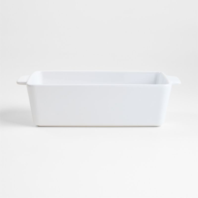 Potluck White Ceramic Loaf Pan - image 0 of 2