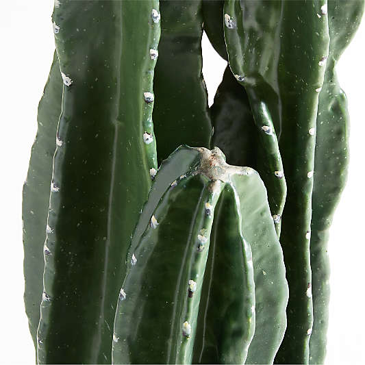 Faux Tall Potted Cactus Plant