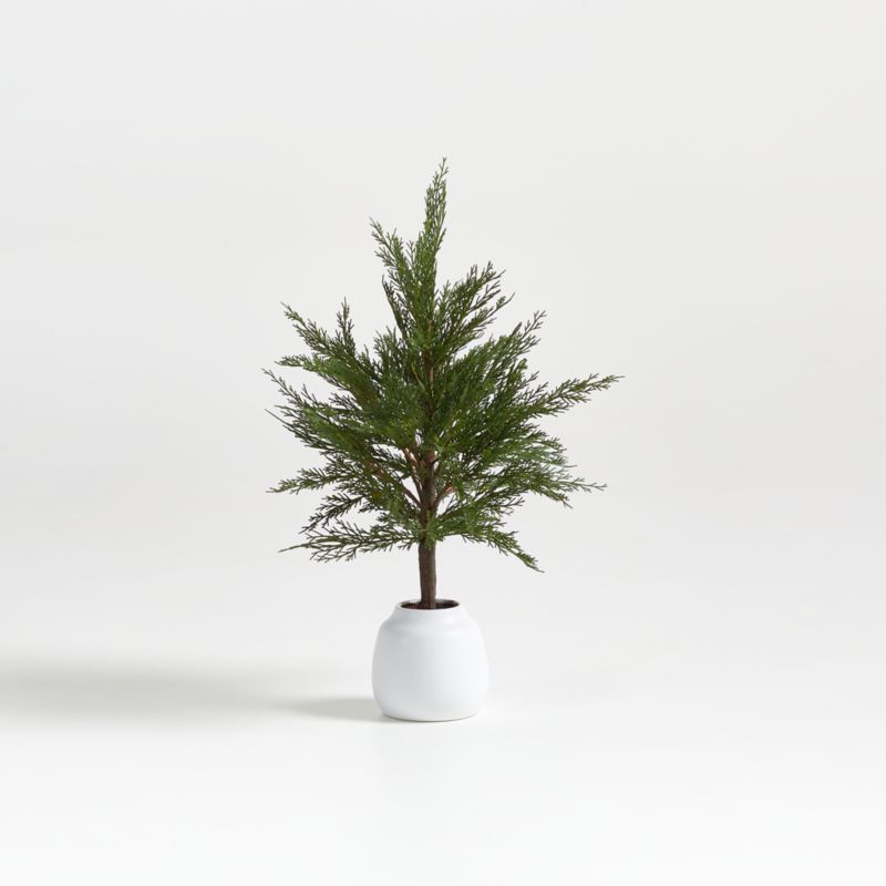 Faux Potted Cypress Tree 24