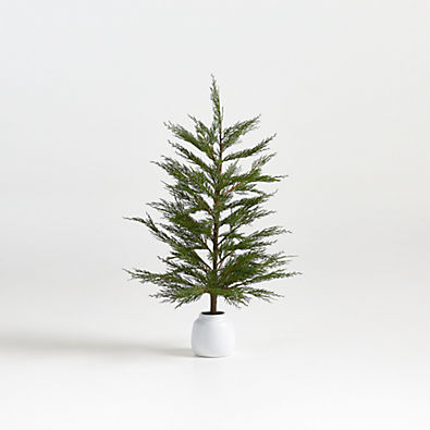 View Potted Faux Cypress Tree 33" details