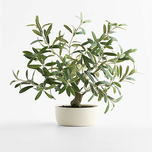 Potted Faux Olive Tree 20"