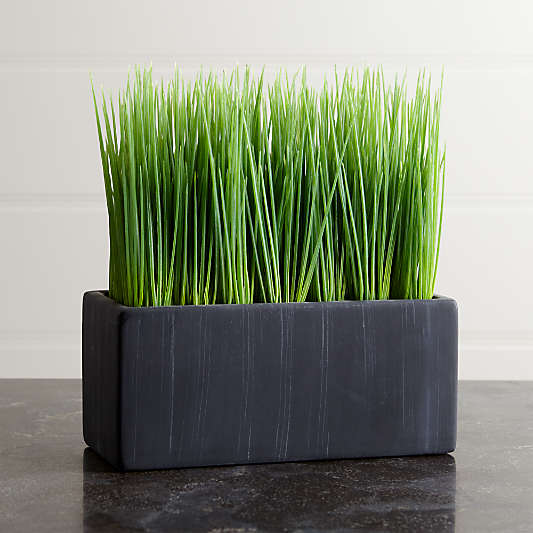 Faux Large Potted Grass