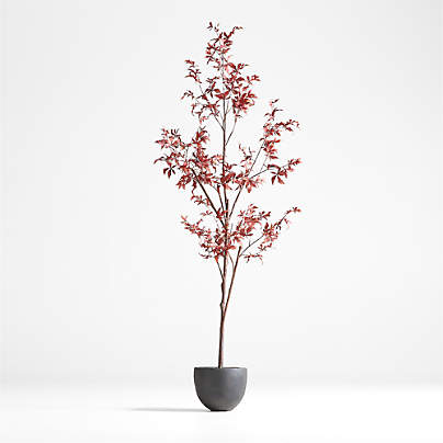 Potted Faux Maple Tree 7.5'