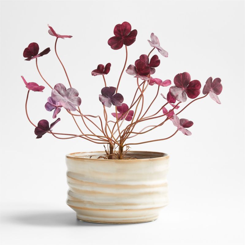Potted Faux Red Clover 13.4" + Reviews | Crate & Barrel