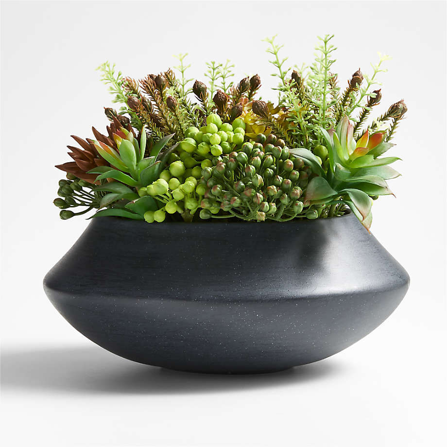 Potted Faux Succulent Arrangement + Reviews Crate & Barrel