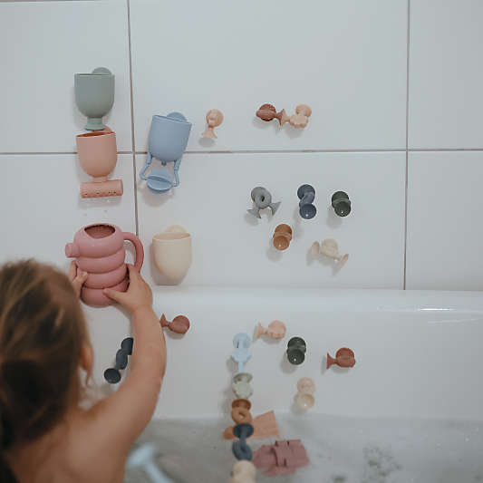 Mushie Pour and Play Toddler Bath Toys