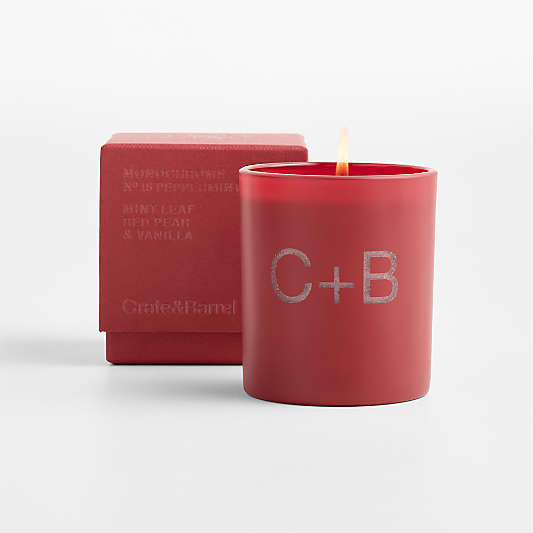 Monochrome No. 18 Peppermint Scented Candles - Mint Leaf, Red Pear and Vanilla