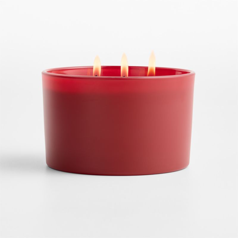 Monochrome No. 18 Peppermint 3-Wick Scented Candle - Mint Leaf, Red Pear and Vanilla - image 3 of 4