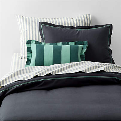 Pique Point Midnight Navy 100% Organic Cotton Kids Duvet By Venus Williams