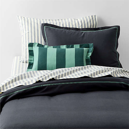 Pique Point Midnight Navy 100% Organic Cotton Kids Duvet by Venus Williams