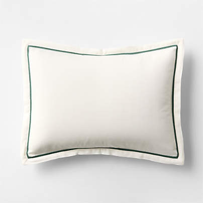 Pique Point Pampas Ivory 100% Organic Cotton Kids Pillow Sham By Venus Williams