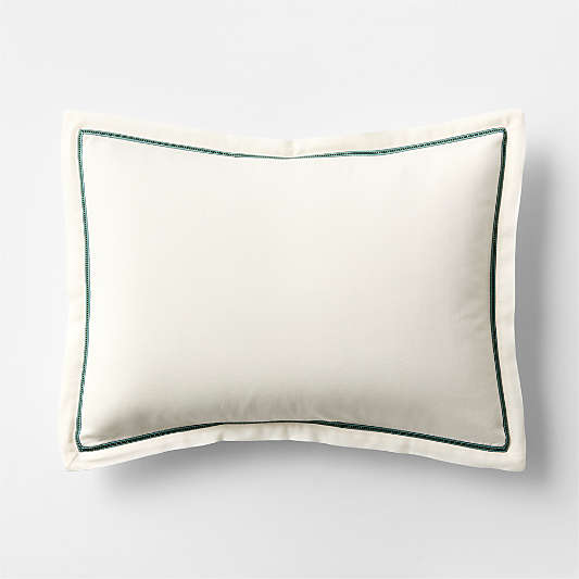 Pique Point Pampas Ivory 100% Organic Cotton Kids Pillow Sham By Venus Williams