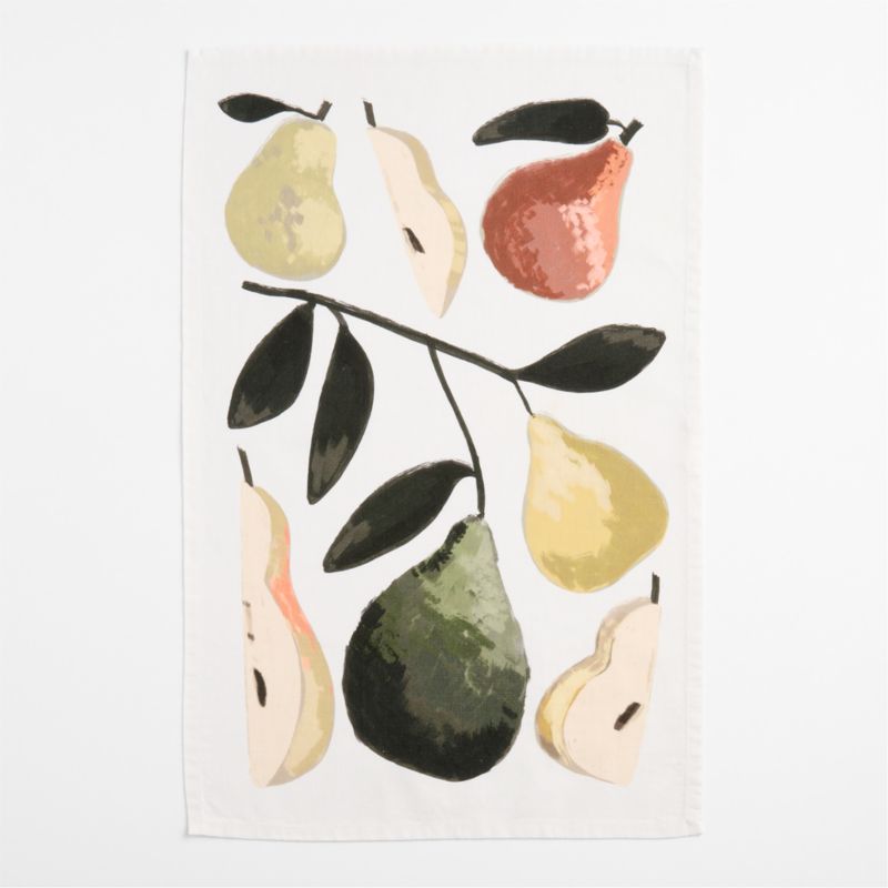 Pear and Stripe Organic Cotton Dish Towel Set - image 1 of 3