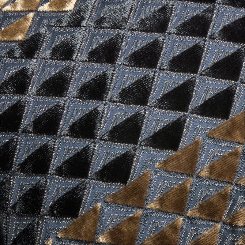 Prue Viscose Cotton Blend 22"x15" Deep Indigo Throw Pillow Cover - image 2 of 4