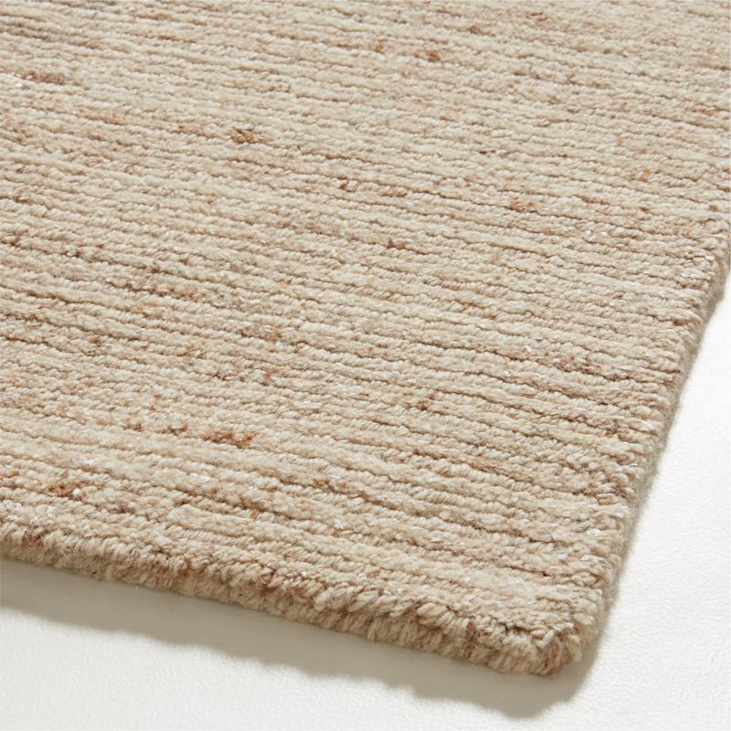 Prague Wool and Viscose Hand-Knotted Ombre Sand Brown Area Rug 6'x9' - image 5 of 6