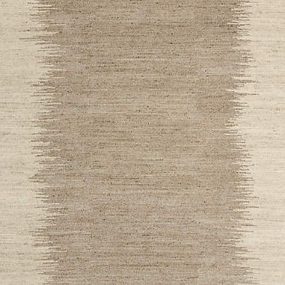 Prague Wool and Viscose Hand-Knotted Ombre Sand Brown Area Rug 9'x12'