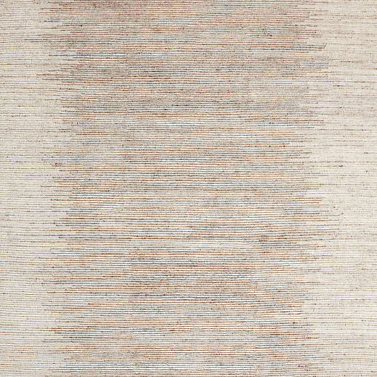 Prague Wool and Viscose Hand-Knotted Ombre Taupe Brown Area Rug 6'x9'