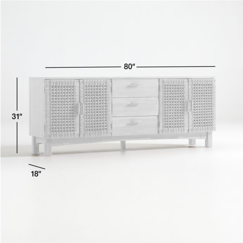 Prairie 80" Storage Media Console