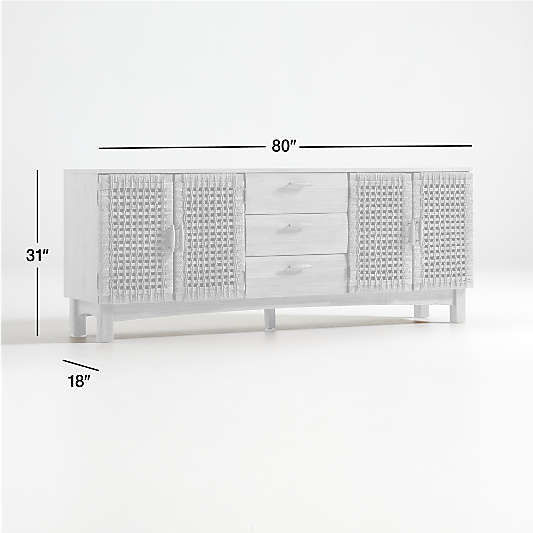 Prairie 80" Storage Media Console