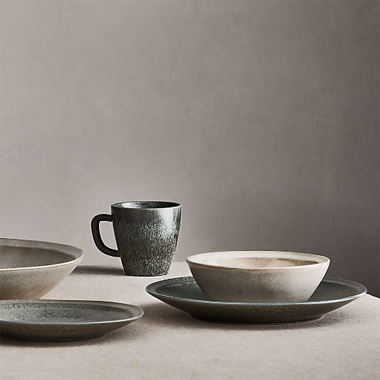 Prairie Natural Recycled Stoneware Cereal Bowls, Set of 8
