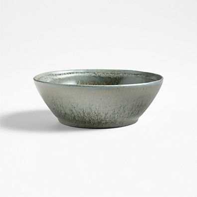 View Prairie Moss Green Recycled Stoneware Cereal Bowl details