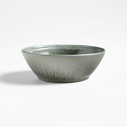 Prairie Moss Green Recycled Stoneware Cereal Bowl