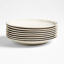 Recycled Stoneware Dinner Plates, Set of 8 | Crate & Barrel
