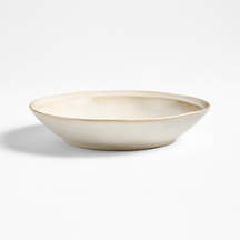 Prairie Natural Recycled Stoneware Low Bowl + Reviews | Crate & Barrel