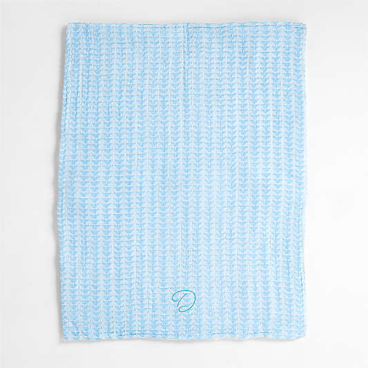 Prama Organic Blue Baby Stroller Blanket by John Robshaw