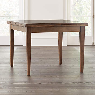 Pratico Nero Noce Extension Square, Square Dining Table For 4 Extendable