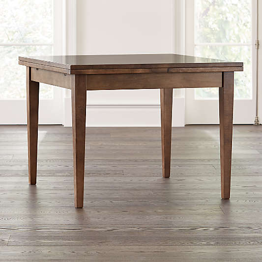 Pratico Nero Noce Extension Square Dining Table