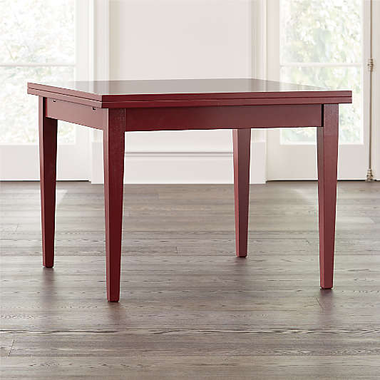 Pratico Red Extension Square Dining Table